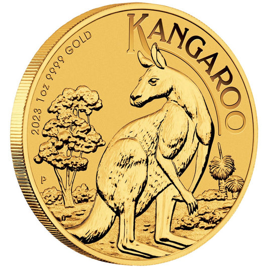 Australia 1 oz Gold Kangaroo Coin BU (Random Year)