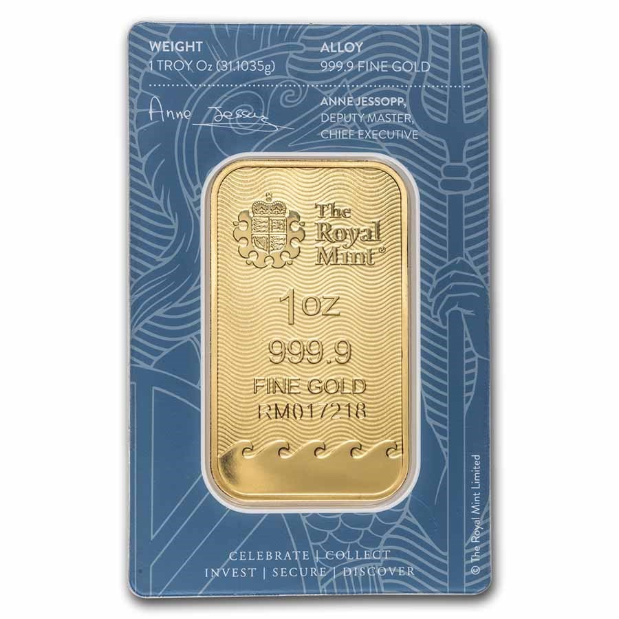 The Royal Mint Britannia (In Assay) 1 Oz Gold Bar