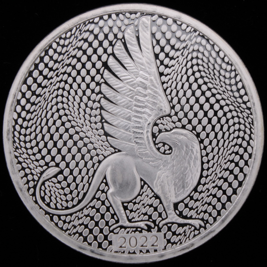 Stacks & Bowers 1 Oz Silver Griffin Round 999 fine