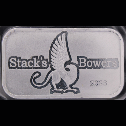 Stacks & Bowers 1 Oz Silver Bar 999 fine