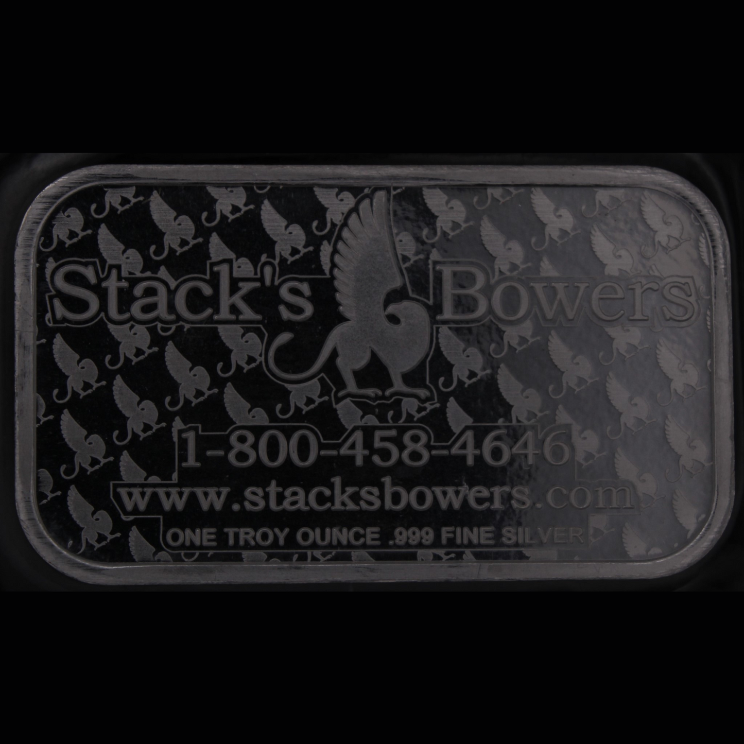 Stacks & Bowers 1 Oz Silver Bar 999 fine