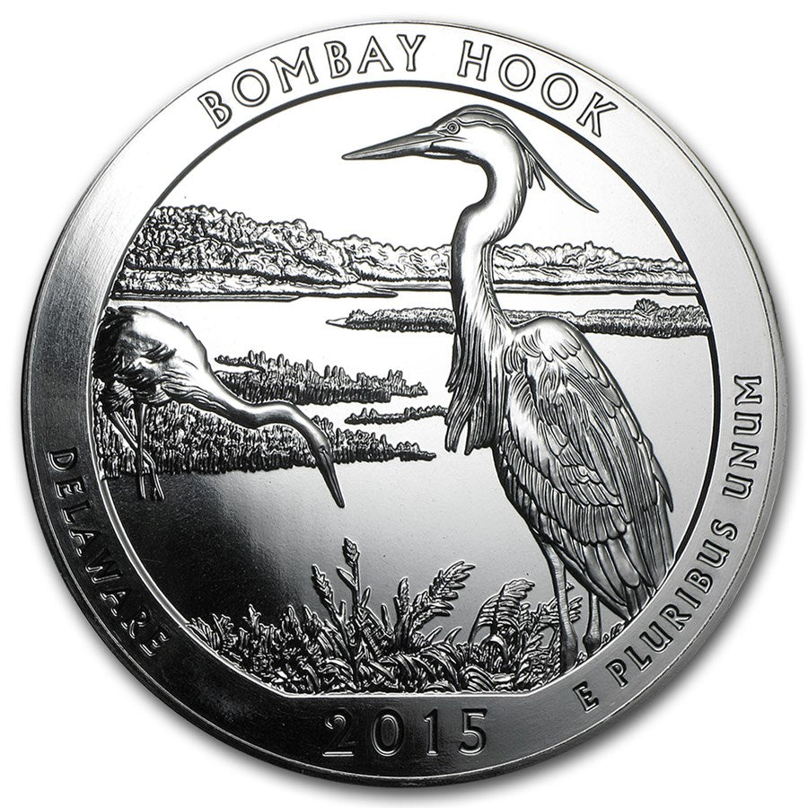 2015 5 oz Silver ATB Bombay Hook National Wildlife Refuge, DE