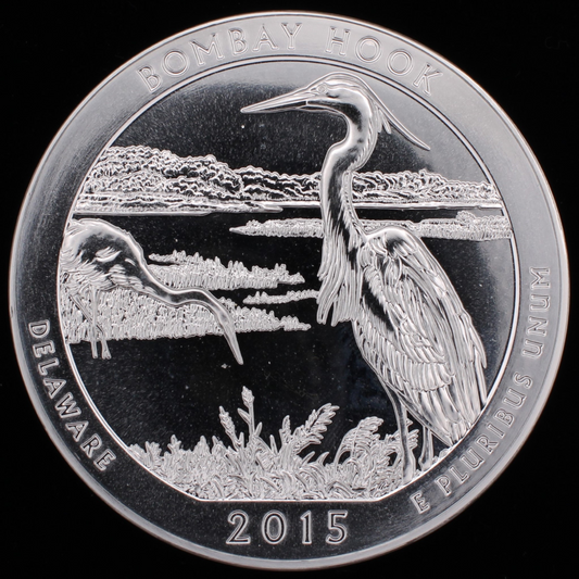 2015 5 oz Silver ATB Bombay Hook National Wildlife Refuge, DE