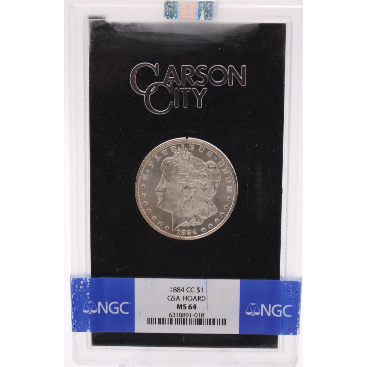 1884 CC Morgan Dollar GSA Hoard NGC MS-64 6310891