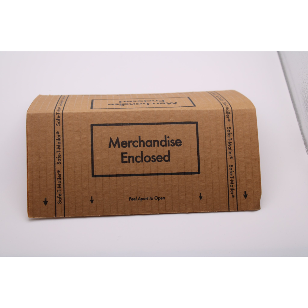 Safe-T-Mailer Cardboard shipping protector. Self seal.