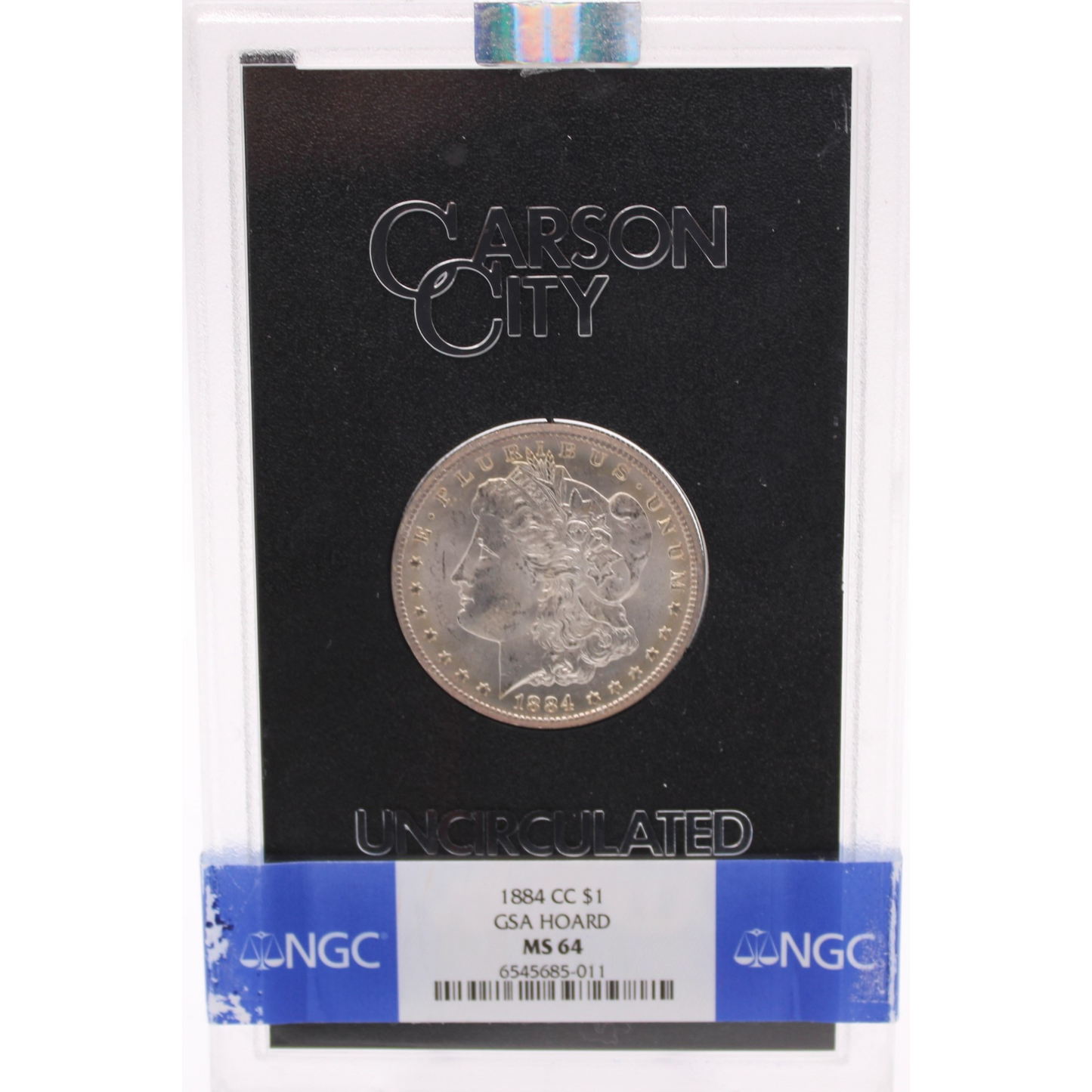 1884 CC Morgan Dollar GSA Hoard NGC MS-64 6545685
