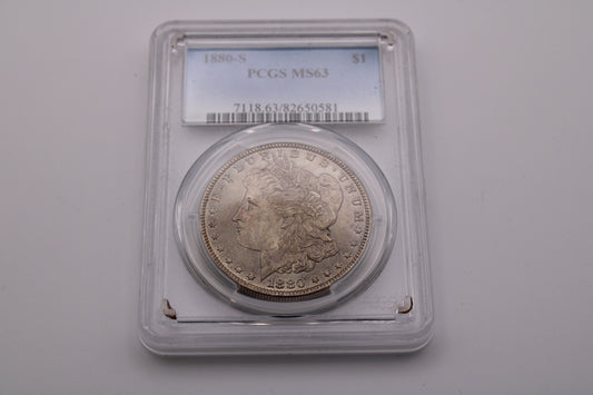 1880 S Morgan Dollar PCGS MS-63