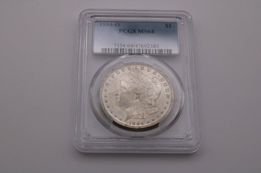 1884 O Morgan Dollar PCGS MS-64