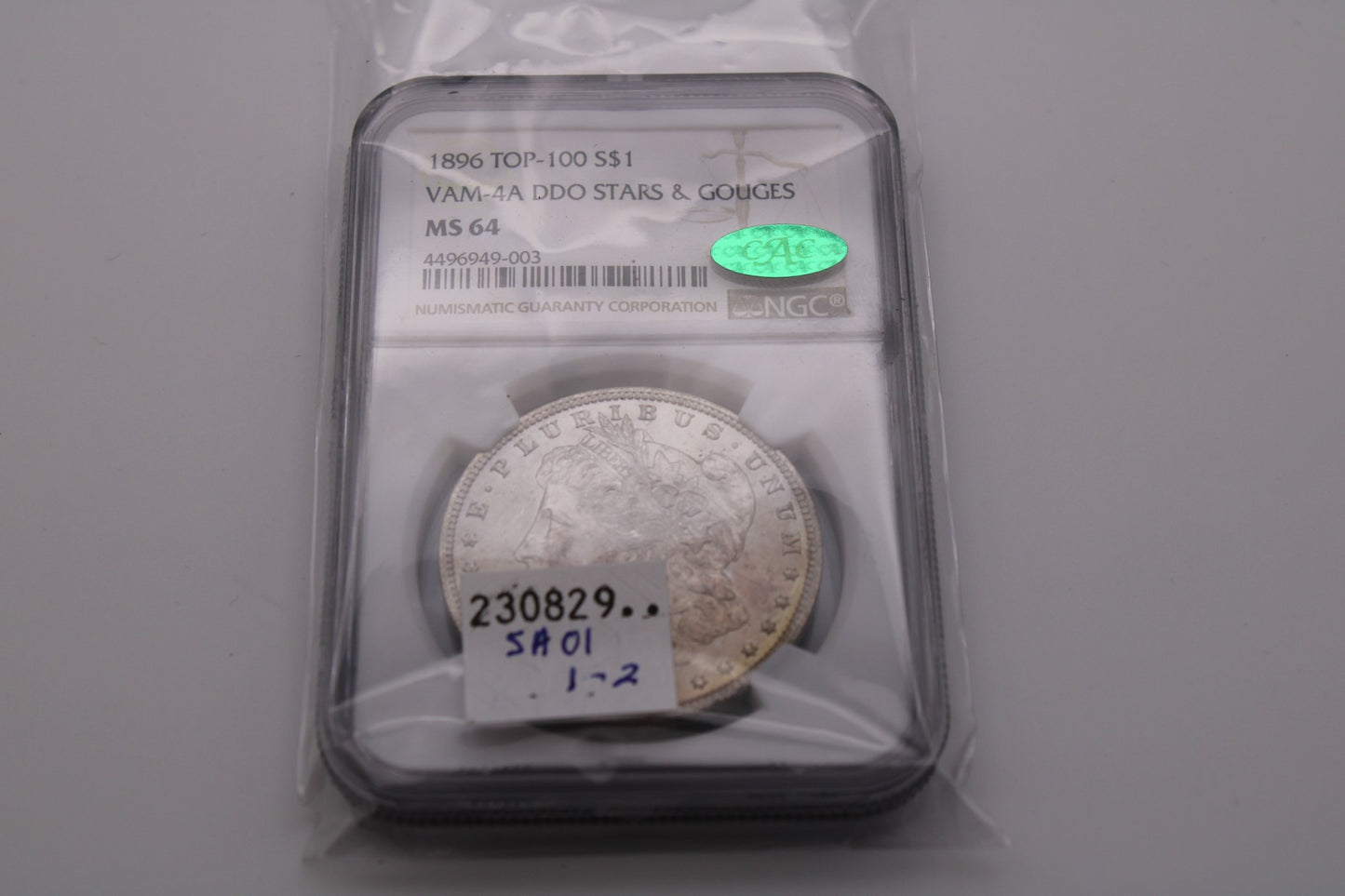 1896 P Top 100 VAM 4A DDO Stars & Gouges NGC MS-64 CAC