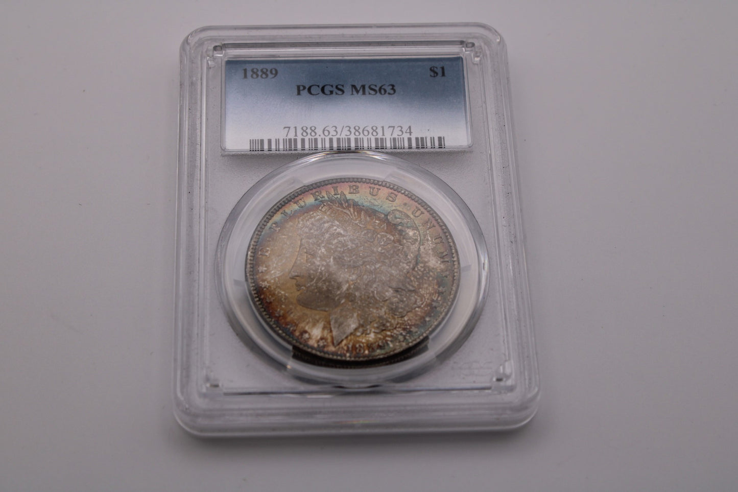 1889 P Morgan Dollar PCGS MS-63 Toned
