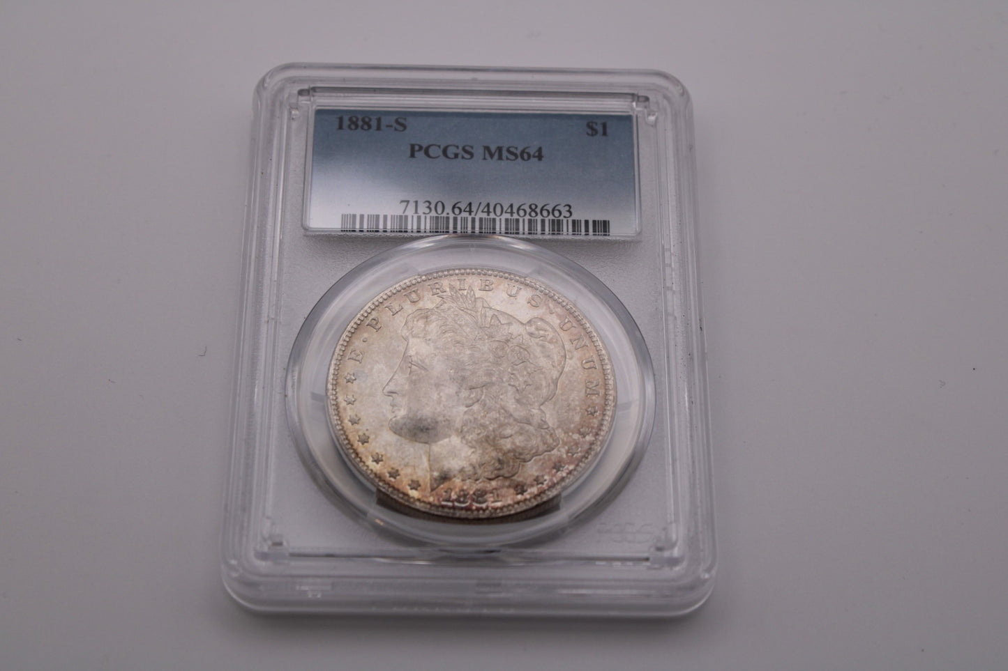 1881 S Morgan Dollar PCGS MS-64 Toned