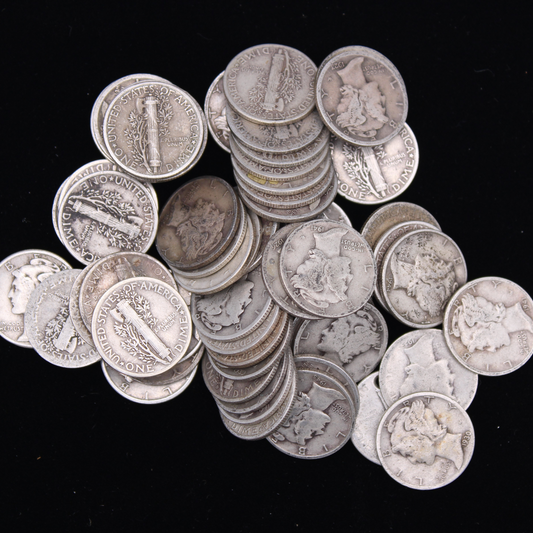 Mercury Dimes $5 Face Value 90% Silver