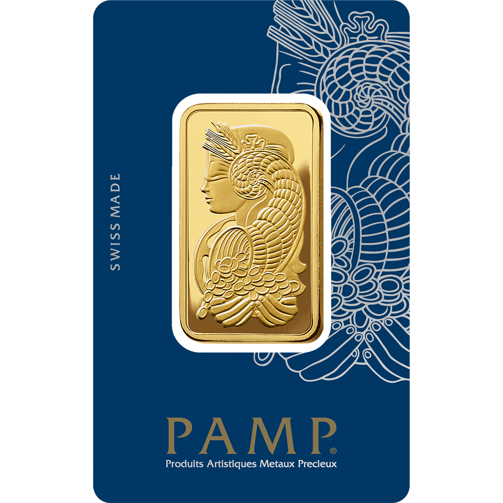 Fortuna Gold Minted Bar - 1 oz